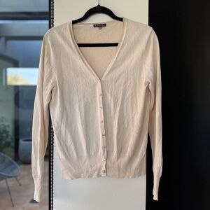 Brooks Brothers Women's Light Beige Cardigan Sweater